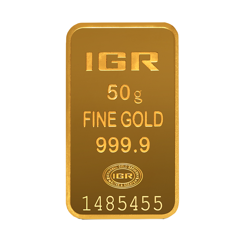 50 gram Istanbul Gold Refinery Gold Bar (w/Assay) 1