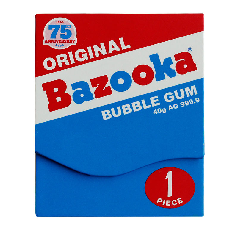 75th Anniversary Bazooka Joe® Replica - Silver Wafer (2022) 2