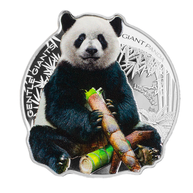 Gentle Giants - 1 oz Silver Giant Panda Coin 1