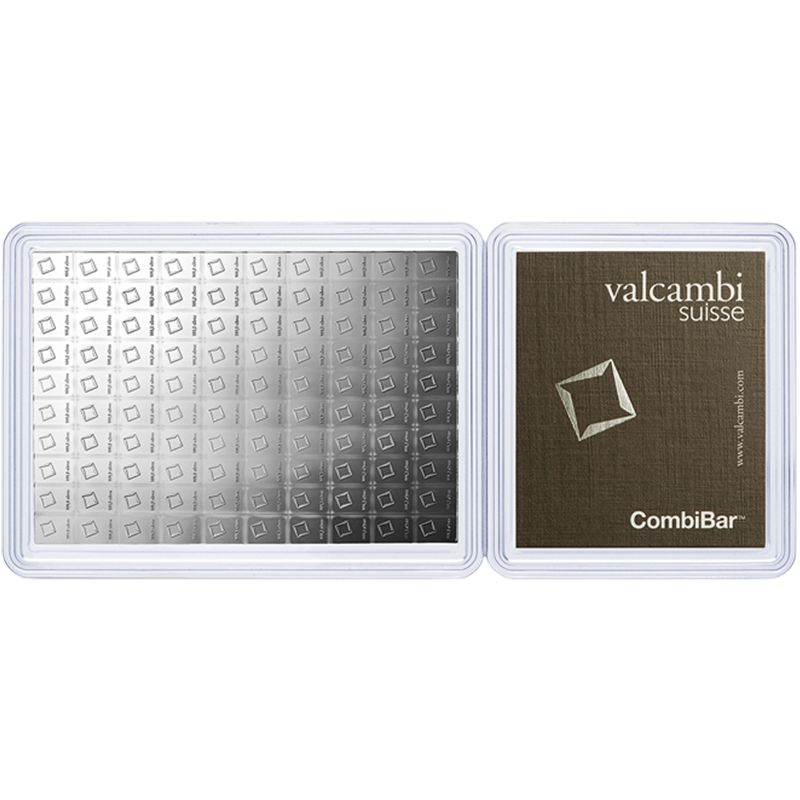 100 gram Silver Valcambi CombiBar 1