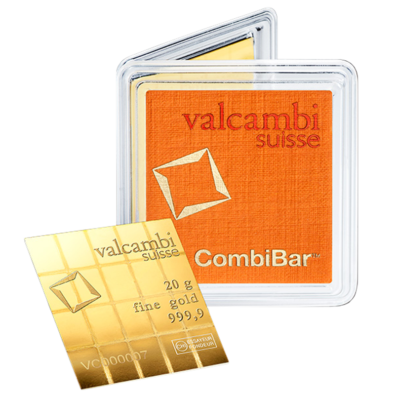 20 gram Gold Valcambi CombiBar 5