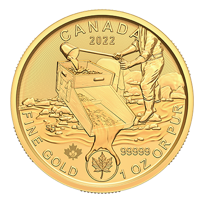 Buy the 1 oz Klondike Gold Rush Prospeting for Gold Coin