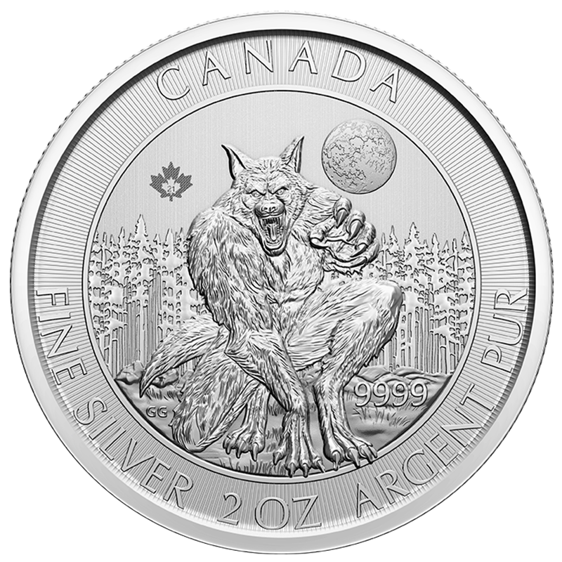 Buy the 2 oz Werewolf Creatures of the North Silver Coin.